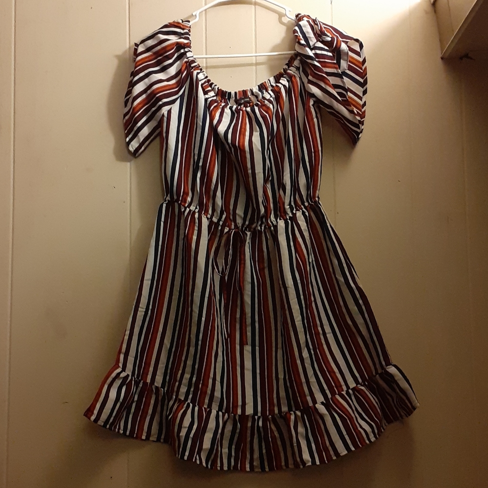 Striped Frilly Dress